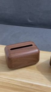 Wood Print Plastic Tissue Box Wooden Nordic Tissue Box Aesthetic