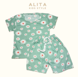 Setelan Baju kaos Anak Cewek One Set Perempuan Lucu Impor Import Usia 1 2 3 4 Tahun #021