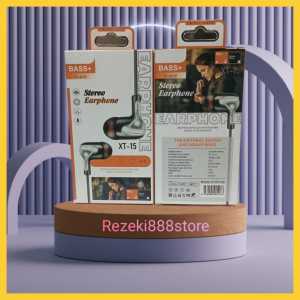 Headset  In-ear + Mic XT-15 Stereo Earphone  Sound Bass Quality Handsfree xt15