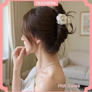 GUCHEN4🎀 Thanh Lịch Hoa Hồng Móng Vuốt Tóc Cho Phụ Nữ Cô Gái Ngọt Ngào Tóc Trang Trí Trở Lại Đầu Hoa Tóc Clip Kẹp Tóc Thời Trang Phụ Kiện Tóc