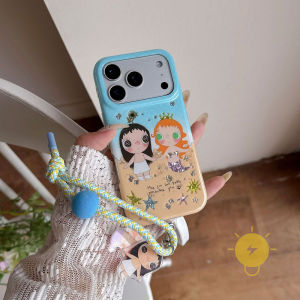 For iPhone 16 Pro Max Case TPU Chain Fish Laser Phone Case For iPhone 15 Cover 手机壳 Aesthetic Korean Cute