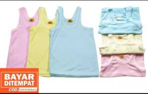 (3pcs) Grosir Singlet SIZE S/M/L/XL/3L/4L - kaus kutang bayi / kaos singlet / Termurah
