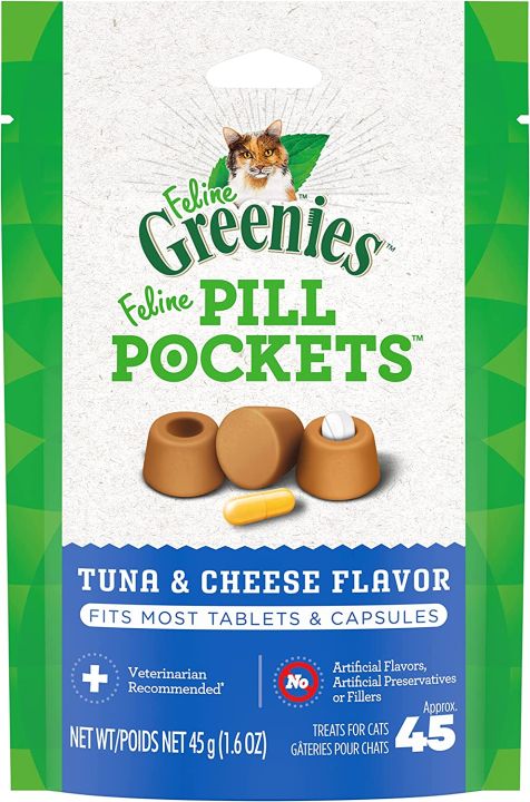 Pill shops pocket treats for cats