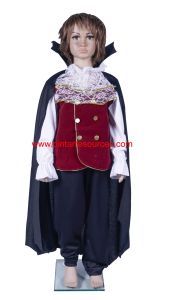 READY STOCK Cosplay Kids Children Vampire Dracula Ghost Zombie Scary Horror Halloween Costume Movie Character Story Book Character