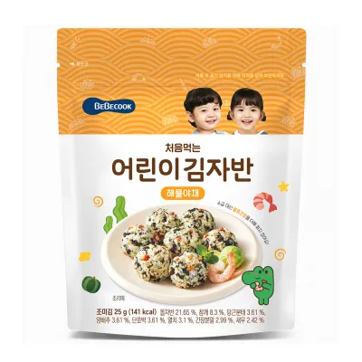 [Single] BeBecook - My First Sun-Dried Seaweed Mix (Original | Seafood & Vegetables) 25g
