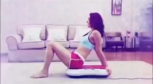 Vibration Platform Shaking Machine Body Fitness Trainer with Slimming Belt for Home Gym Workout