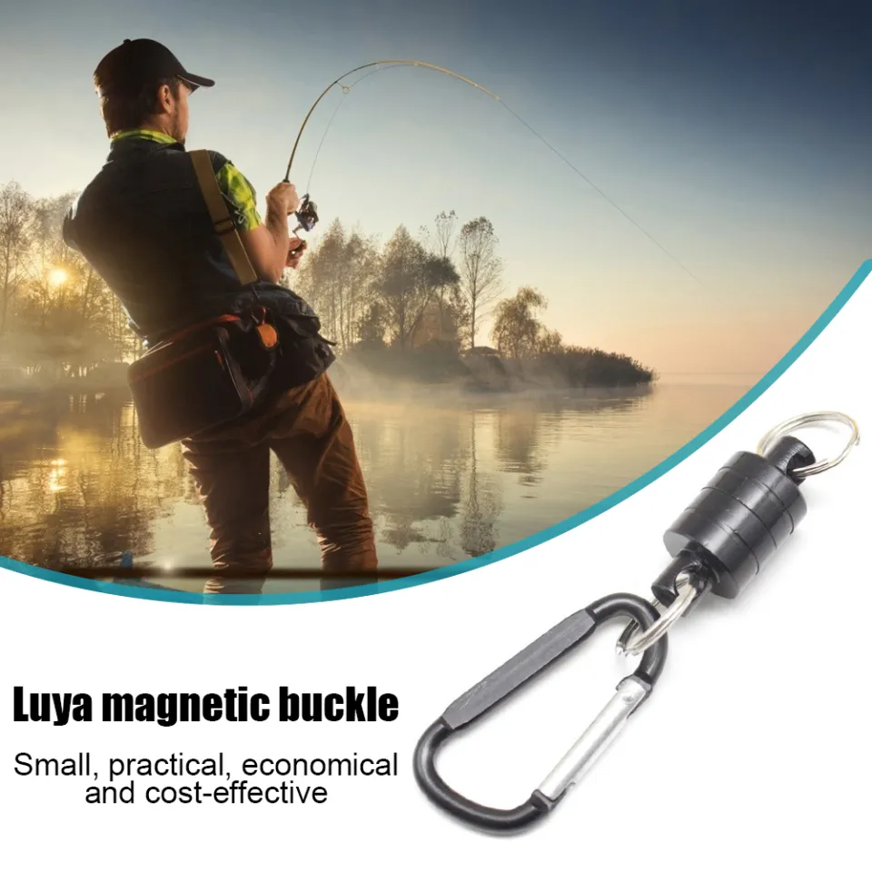 Climbing Strong Magnetic Buckle Portable Fishing Lure Magnet Clasp Holder  for Outdoor Angling