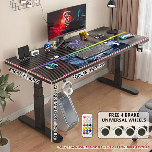 Computer Table Adjustable Height Smart Lifting Reinforced frame stable and not shaking solid wood table