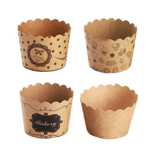 50pcs Brown Krafts Muffin Cupcake Paper Cup Muffin Cupcake Liners Baking Cup Wedding Birthday Party Cake Wrapping Paper