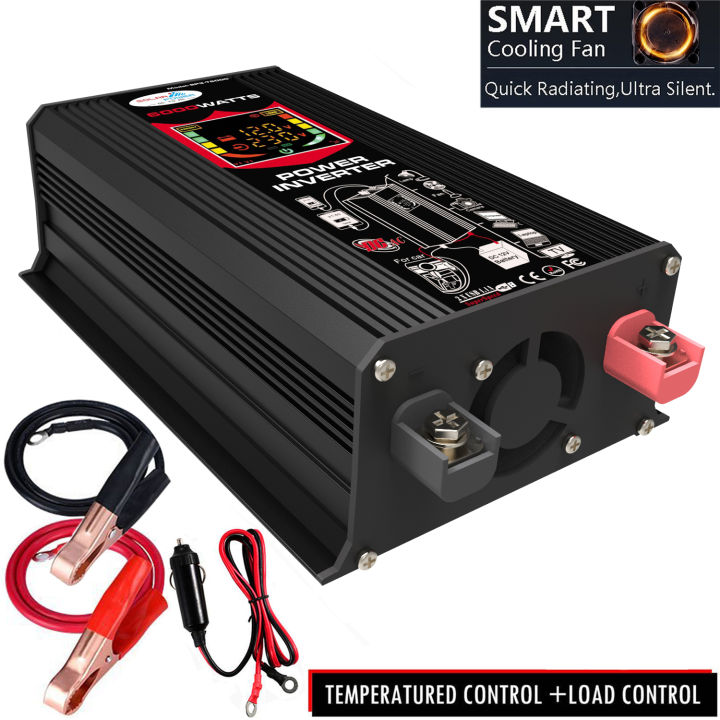 6000w inverter 12v to 220v inverter power supply pure sinewave inverter ...