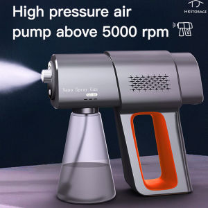 HKStorage Disinfectant Spray 380ml Original USB Charge Household Portable Wireless Sprayer Machine Blue Light Nano Steam Spray Disinfection Sprayer 110V-240V