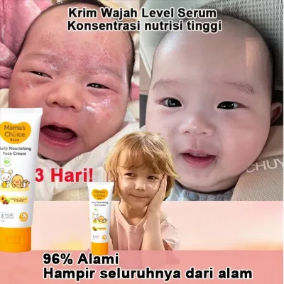 Cream Wajah Bayi 50gr Baby Daily Nourishing Face Cream BABY Face & Body Cream Nourish & Smooth Calming Baby Cream Pelembab Muka Bayi