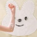 Silicone Anti-Slip Bath Mat with Bionic Suction Cups Non-Slip Shower Mat Bunny Desig Bathroom Floor Mat Massa. 