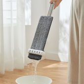 Cây lau nhà tự vắt chổi lau nhà thông minh tự vắt đầu xoay 360 Cây lau đa năng tiện lợi dễ sử dụng TẶNG kèm 2 bông lau