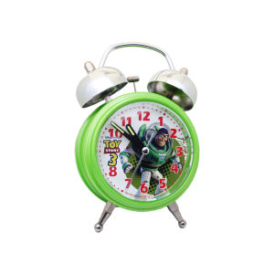 Toy Story Twin Bell Silent Sweeping Movement Alarm Clock TSTS-74 Green