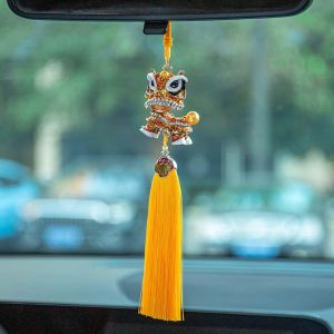 Dây treo hình sư tử múa dây trang trí ô tô trang trí Tết lễ hội