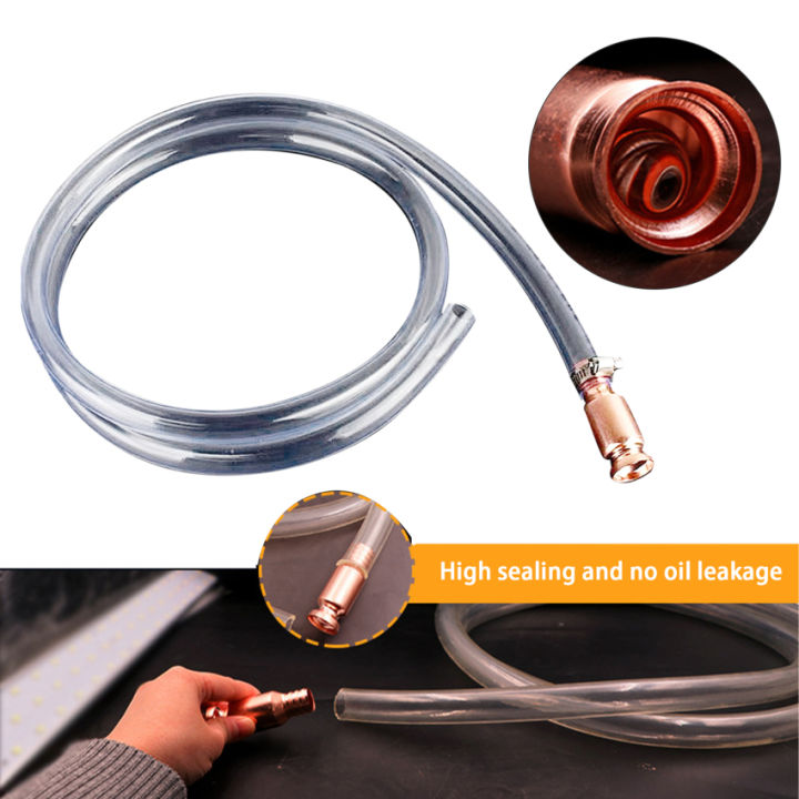 Manual Suction Pipe Gas Siphon Pump Gasoline Fuel Water Shaker Siphon