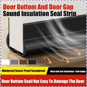 Sealing Tape Soundproofing Seals Good Fit Durable Water and Dust Resistant Enlarged Dual-channel Design