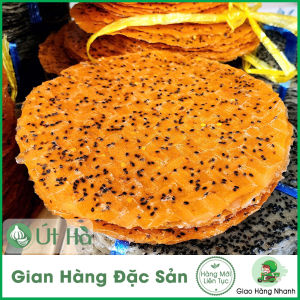 Bánh Tráng Tôm Mè Đen Tây Ninh - 10 Cái Bánh 20Cm Tráng Chưa Nướng Vị Giòn Rụm Thơm Lừng - Út Hà Đặc Sản