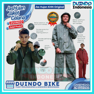 Duindo - Jas Hujan KHN Original Asli Jaket Celana Pria Wanita Anti Rembes Premium