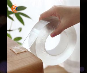 Cuộn Băng Keo Nano Trong Suốt Băng Dính 2 Mặt Đa Năng Dán Tường Siêu Dính Siêu Chắc Dính Trên Mọi Vật Chất Không Thấm Nước SM807