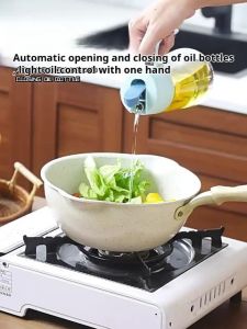 High borosilicate glass oil bottle/self-opening oil bottle/vinegar bottle/sauce seasoning bottle