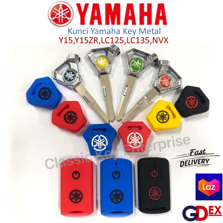 Kunci Yamaha Motor Key Metal / Silicon Cover Case- Y15 & Y15ZR & LC125 & LC135 & NVX
