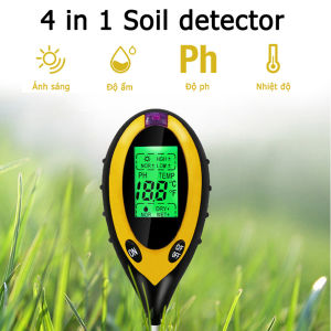 [ƯU ĐÃI GIÁ SỐC] Máy Đo Độ PH Kỹ Thuật Số Đa Năng 4 Trong 1 Kỹ Thuật Số Máy Đo Độ Ẩm Đất PH Meter Nhiệt Độ Độ Ẩm Ánh Sáng Mặt Trời - Dụng Cụ Làm Vườn Cho Nhà Máy