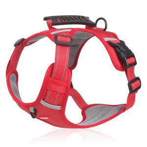[Bekcona. ]AdjustableDog Harness No Pull Dog Harness Pets Reflective Safety Harness