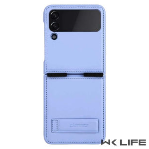 Ốp Lưng Samsung Galaxy Z Flip3 Nillkin QIN Vegan Leather Da PU Có Giá Đỡ Tiện Lợi