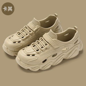 [Free Shipping] Summer sports sandals outdoor womens hollow breathable soft-soled thick-soled non-slip perforated shoes for women designed for outdoor wear