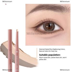[COD] Millennium Waterproof Natural Dual-Color Lying Silkworm Pencil Under-Eye Highlighter Shadow Pen Contour 2-in-1 Eye Makeup Cosmetics Quick Dry