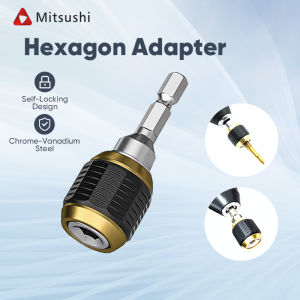 Mitsushi 1/4" inch Drill Bit Adapter Hexagonal Keyless connect electric drill Impact Driver Adaptor Drill Bit Tool