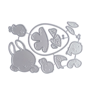 Metal Die Cuts Easters Rabbits Chicken Cutting Dies Embossing Stencils Molds for Photo Scrapbooking Decorations