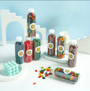 Sensory tactile rainbow macaroni mainan edukasi warna makaroni sensory play 1 tahun