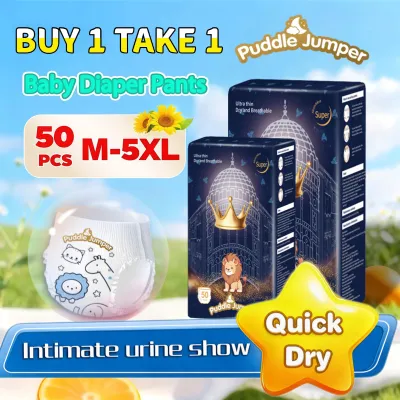 Puddle Jumper 50pcs Diaper Pants Pull-up Quick Dry M-5XL Size Ultra-thin Unisex Breathable Fit Diaper