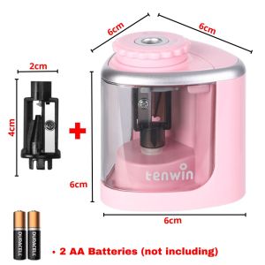 Rautan Pensil Listrik Otomatis Manual Baterai  Elektrik Portebel Pencil Sharpener  Rotary 6-8mm Untuk Alat Tulis Sekolah Kantor avvet