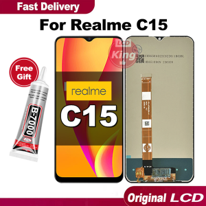LCD Realme C15 Original Touchscreen / 9H Kekerasan Permukaan / Meningkatkan Kecerahan / Mencegah Layar Meledak / FHD Definition Kualitas Kualitas Terbaik