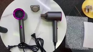 1300W Blue Light Anion Hair Drier Household Cold And Hot Air Student Dormitory Hair Dryer Constant Temperature Overheat Protection Air Duct㏇0720