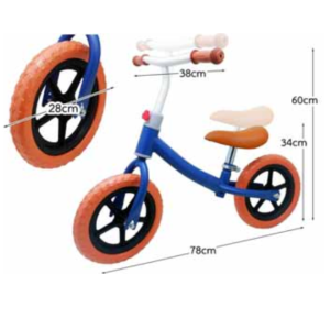 จักรยานบาลานซ์ จักรยานเด็ก จักรยานทรงตัว ฝึกการทรงตัว 2 ล้อ สีสันสวยงาม