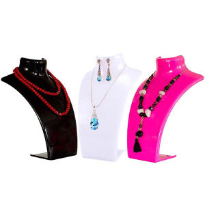 [tianjunmaoyi] Mannequin Bust Jewelry Display Rack Necklace Display Holder Jewelry Organizer For Ear Stud Earrings Stand Necklace Chain