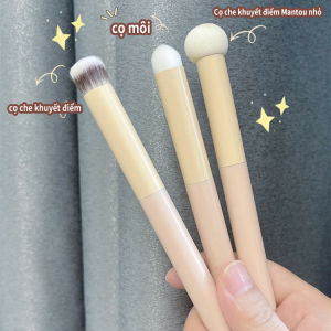 Cọ che khuyết điểm đầu tròn cọ che khuyết điểm đầu nấm mềm mại và dễ thương cọ trang điểm khô và ướt tự nhiên không ăn phấn