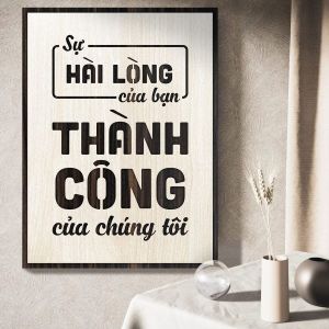 Tranh gỗ 3D cắt lớp – Sự hài lòng của bạn là thành công của chúng tôi  “Sự hài lòng của bạn là thành công của chúng tôi” không chỉ là một câu khẩu hiệu – đó là kim chỉ nam cho mọi doanh nghiệp đội ngũ chăm sóc khách hàng hay phòng kinh doanh. Mỗi phản hồ