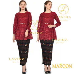 Lavina - Aurora Shabira Tunik Modern | Blouse Kebaya Wisuda & Kondangan Elegan