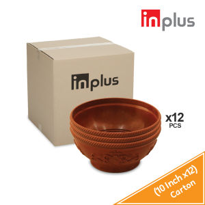 INPLUS CARTON DEAL 12Pcs/Pack 1012 Inch Plastic Semi Round Flower Pot Pasu Pokok BungaI-535-12I-536-12