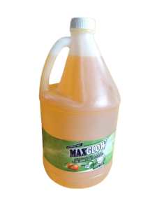 MAXGLOW Intensified Yellow (Lemon)Dishwashing Liquid with Grease Cutter – 1 Gallon