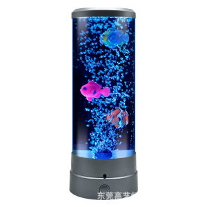 โคมไฟแมงกะพรุนแบบเสียบปลั๊ก มีสินค้าในสต็อก LED โคมไฟกลางคืนของขวัญสร้างสรรค์สำหรับห้องเด็ก โคมไฟปลาฟอง diy โคมไฟตั้งโต๊ะ