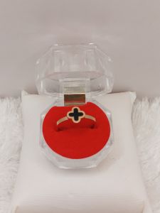 Cincin Clover 03 Titanium Anti Karat dan Tahan Lama Premium Quality CS008