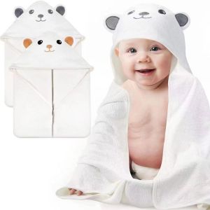 🧣Malaysia Stock🧣Newborn Baby Blanket Hooded Bath Towel Cotton Flannel Soft Bath Towel Warm Sleeping Swaddle Wrap