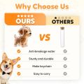 Pet Memorial Keychain - PU Leather Fur Keepsake Box To Store Dog Or Cat Hair (6x5.5cm)